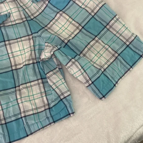 Sky blue and white plaid Merona shorts - Picture 13 of 17